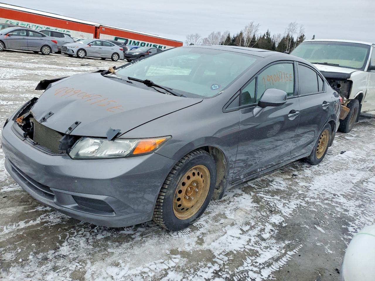 2012 Honda Civic Lx Black vin: 2HGFB2F57CH047563