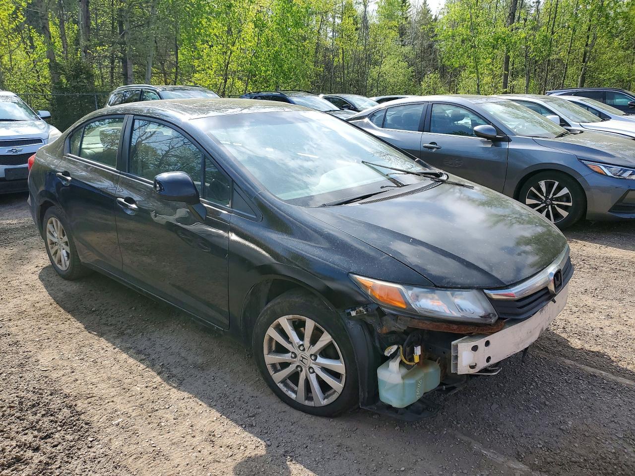 2012 Honda Civic Lx Черный vin: 2HGFB2F57CH109091