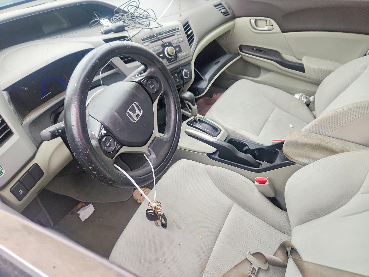 2012 Honda Civic Lx White vin: 2HGFB2F57CH317018