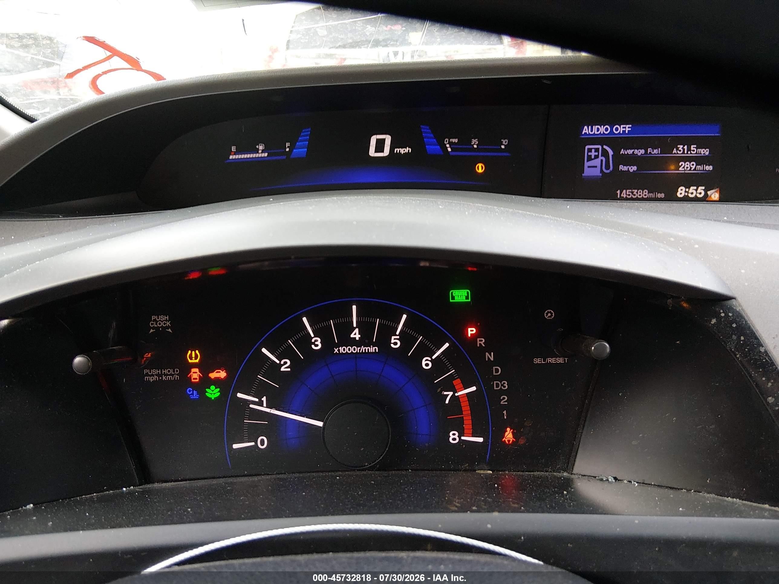 2012 Honda Civic Lx White vin: 2HGFB2F57CH324017