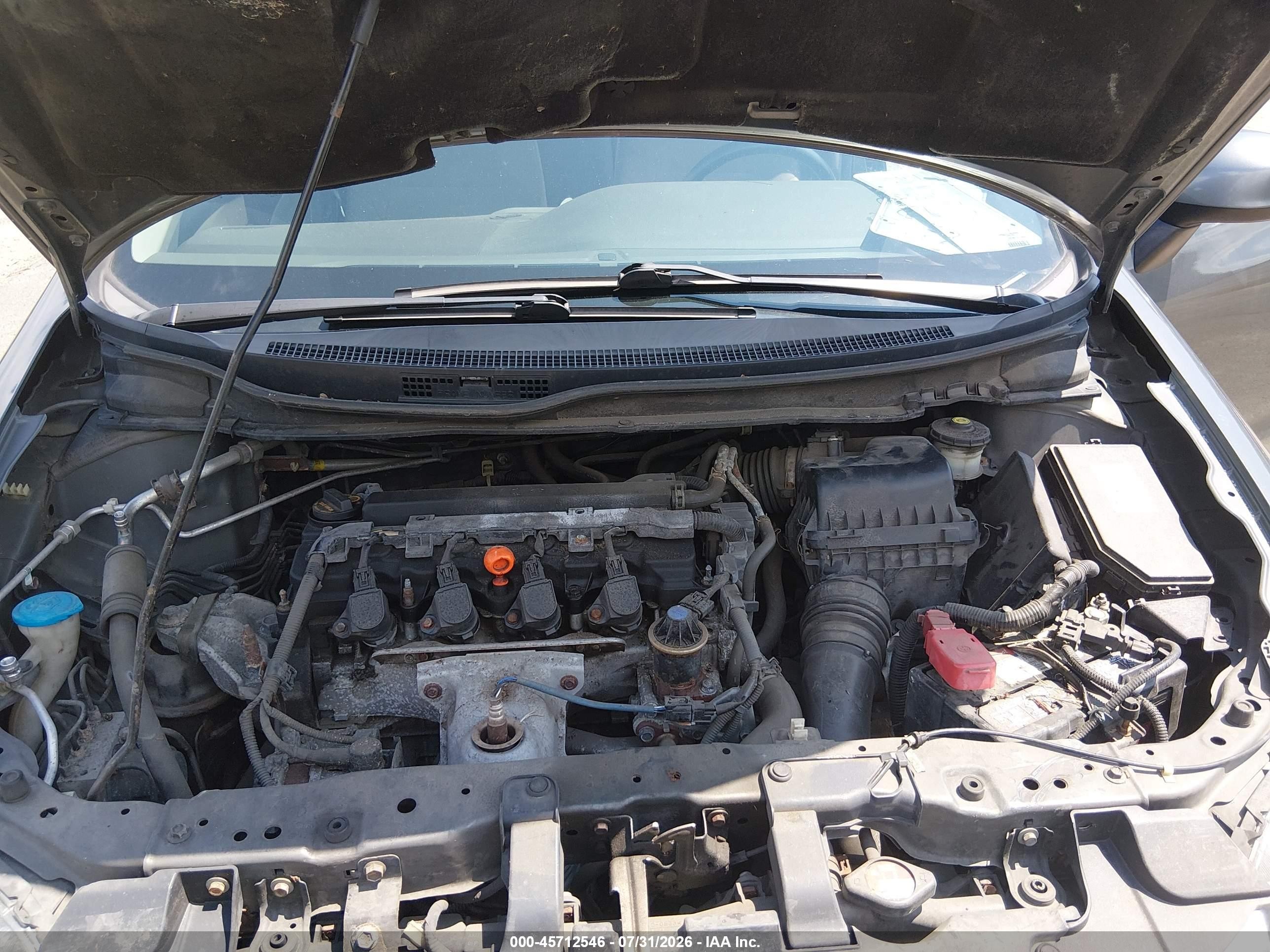 2012 Honda Civic Lx Gray vin: 2HGFB2F57CH332148