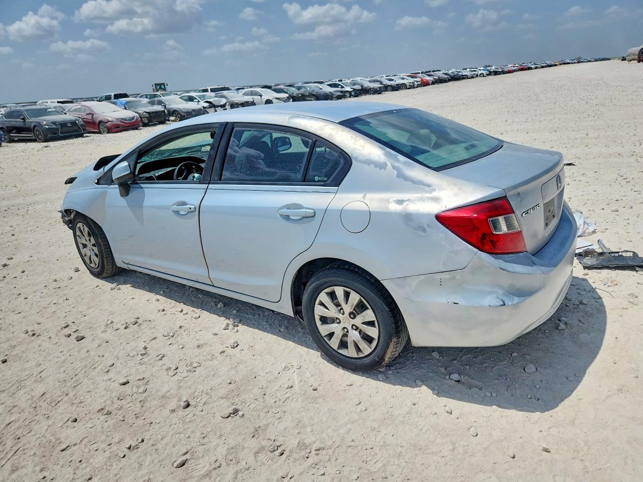 2012 Honda Civic Lx Blue vin: 2HGFB2F57CH504369