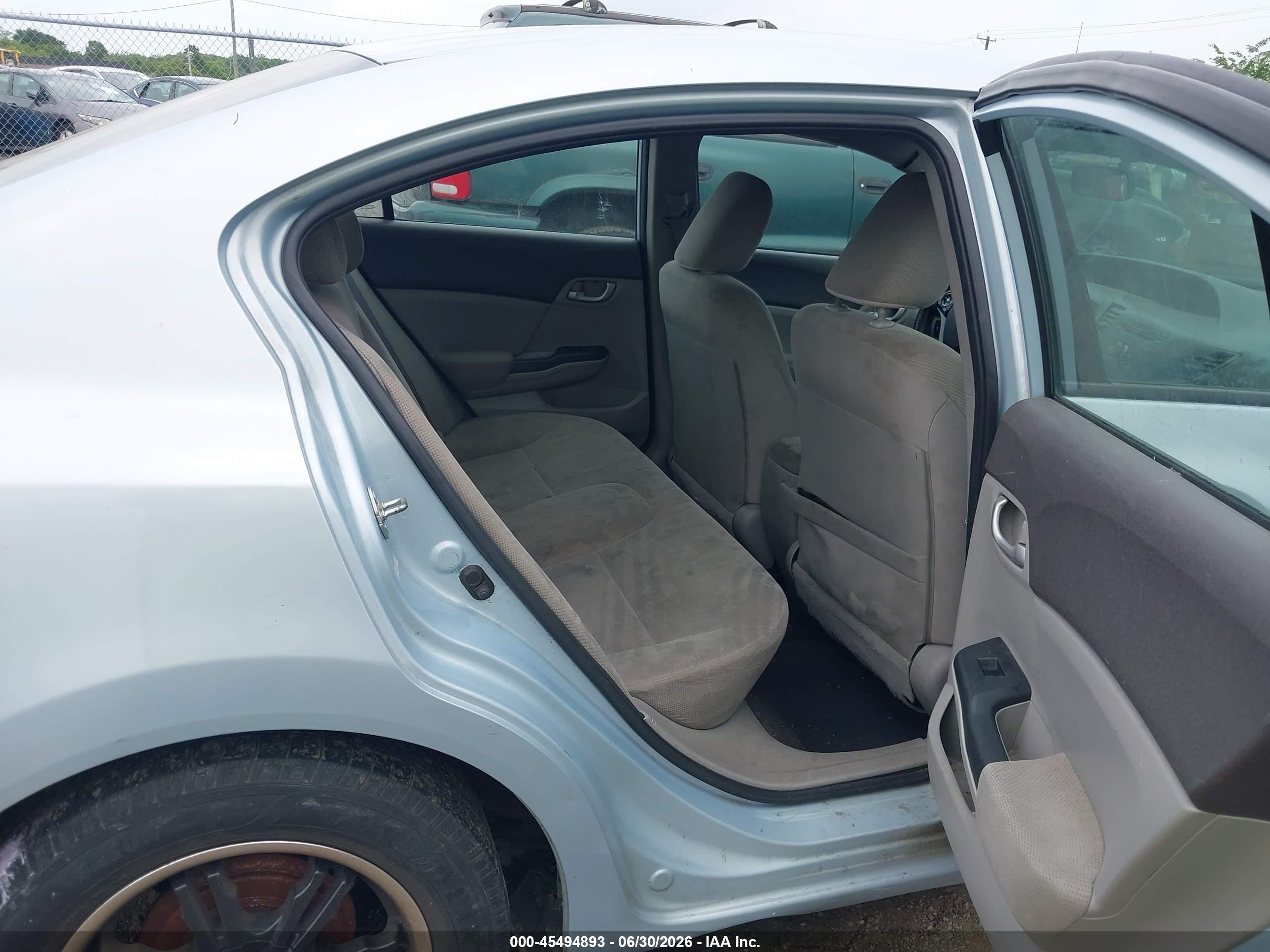2012 Honda Civic Lx Light Blue vin: 2HGFB2F57CH511256