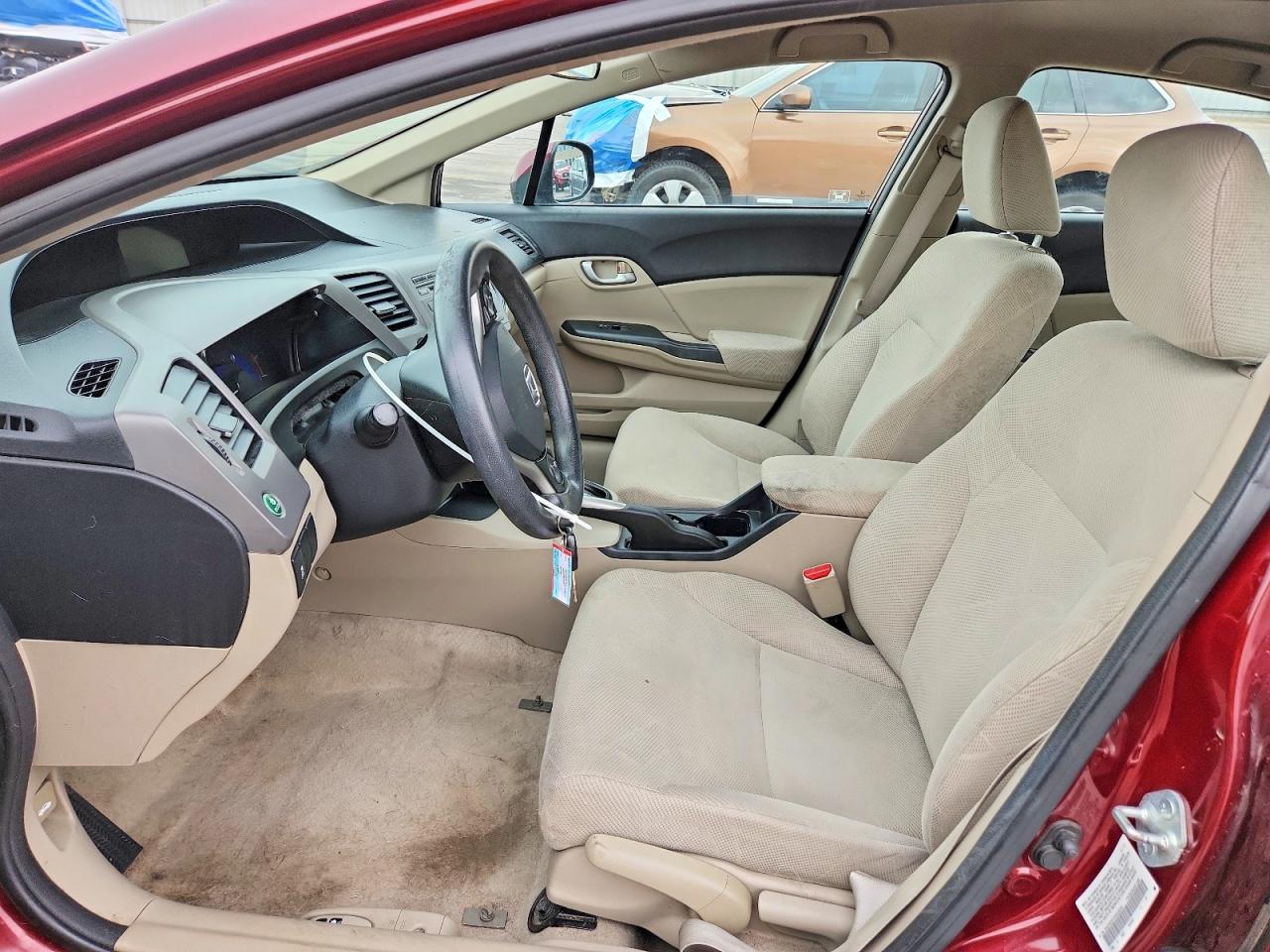 2012 Honda Civic Lx Maroon vin: 2HGFB2F57CH536545