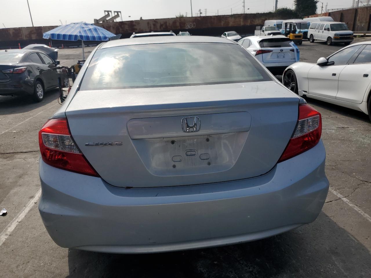 2012 Honda Civic Lx Blue vin: 2HGFB2F57CH549280