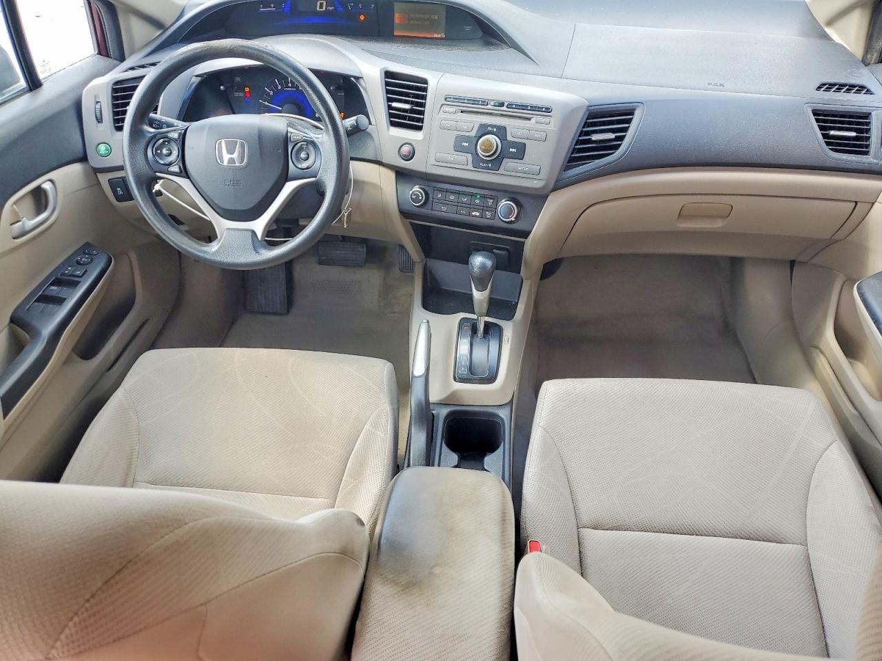 2012 Honda Civic Lx Burgundy vin: 2HGFB2F57CH558514