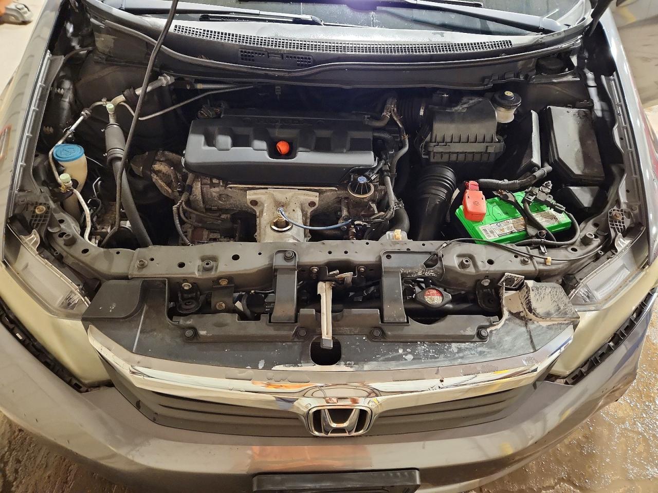 2012 Honda Civic Lx Gray vin: 2HGFB2F57CH561574