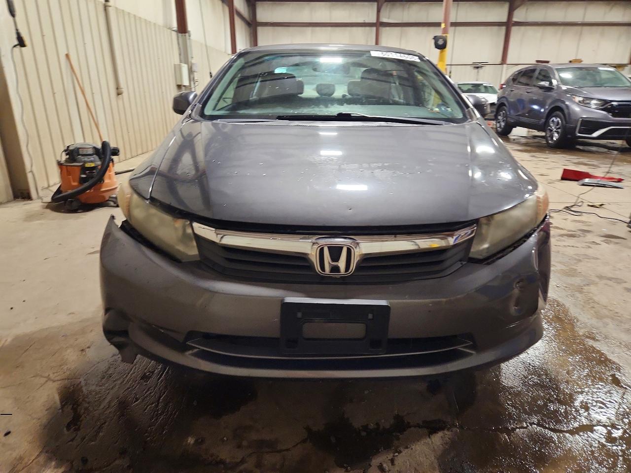 2012 Honda Civic Lx Gray vin: 2HGFB2F57CH561574