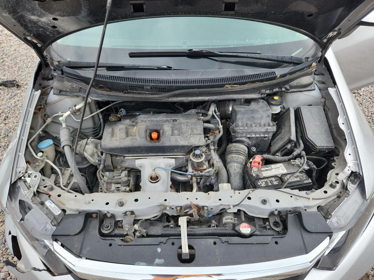 2012 Honda Civic Lx Silver vin: 2HGFB2F57CH578357