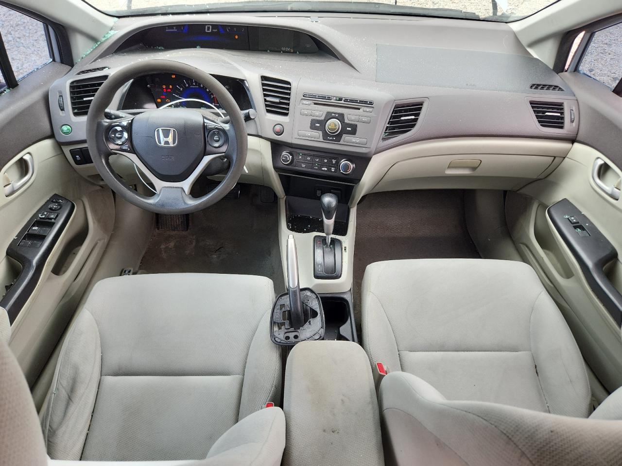 2012 Honda Civic Lx Silver vin: 2HGFB2F57CH578357