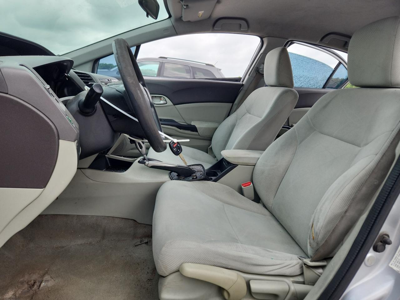 2012 Honda Civic Lx Silver vin: 2HGFB2F57CH578357