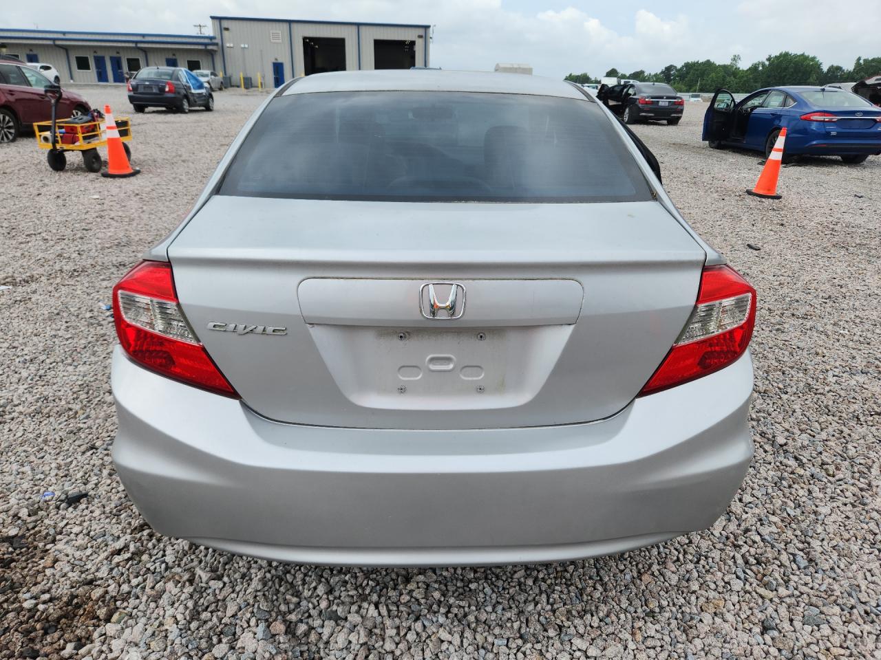 2012 Honda Civic Lx Silver vin: 2HGFB2F57CH578357