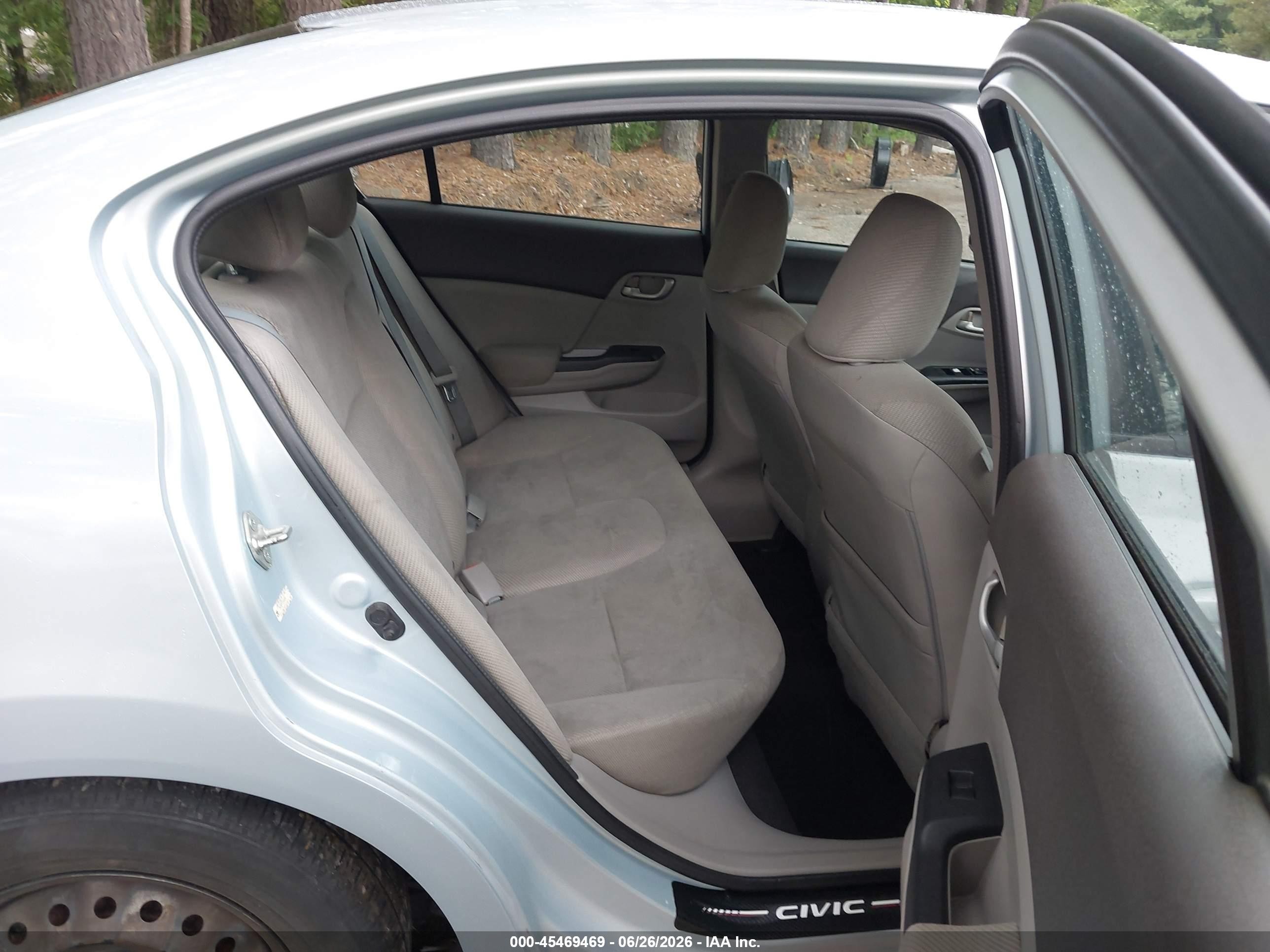 2012 Honda Civic Lx Light Blue vin: 2HGFB2F57CH599385
