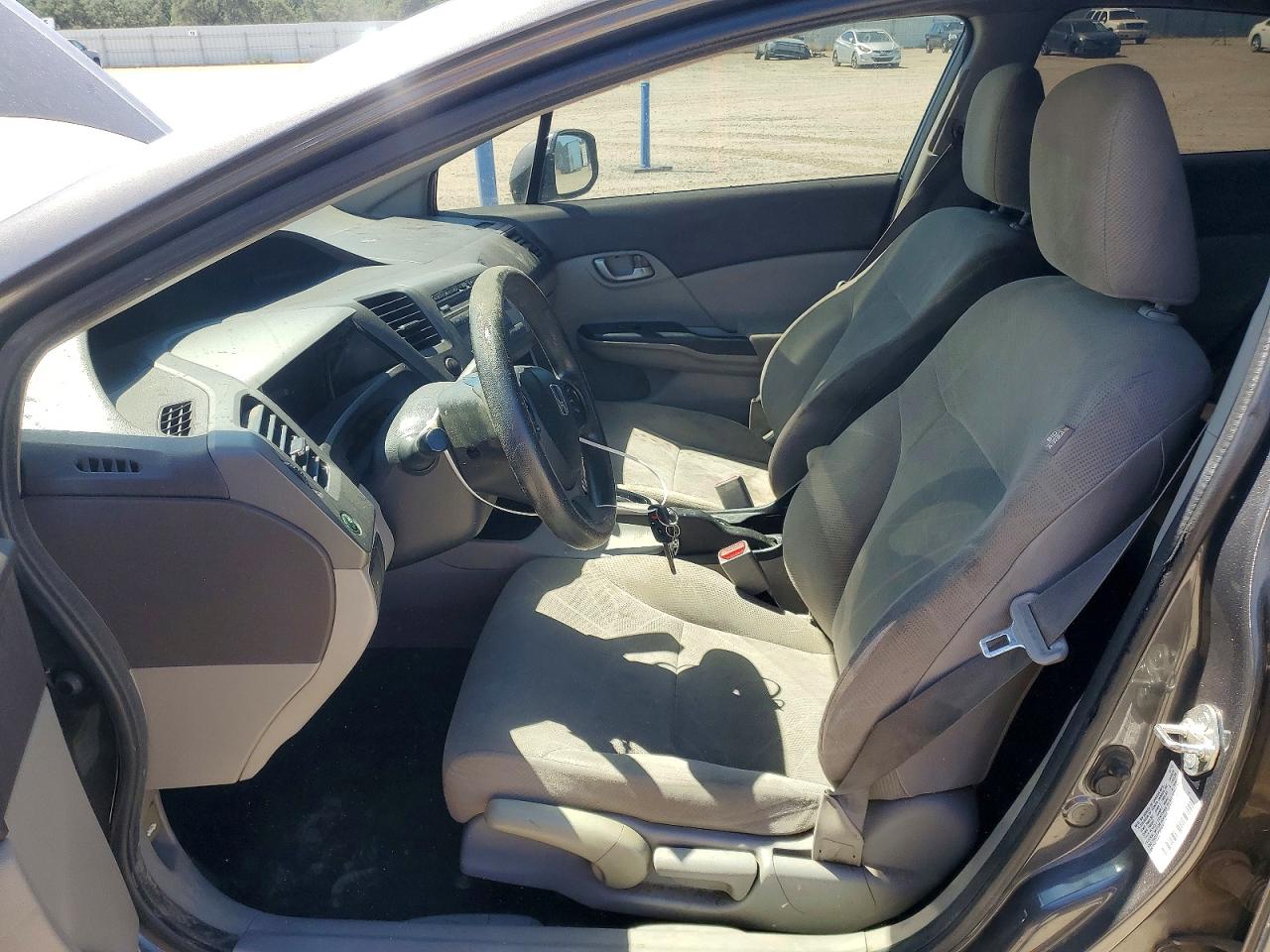 2012 Honda Civic Lx Gray vin: 2HGFB2F57CH603242