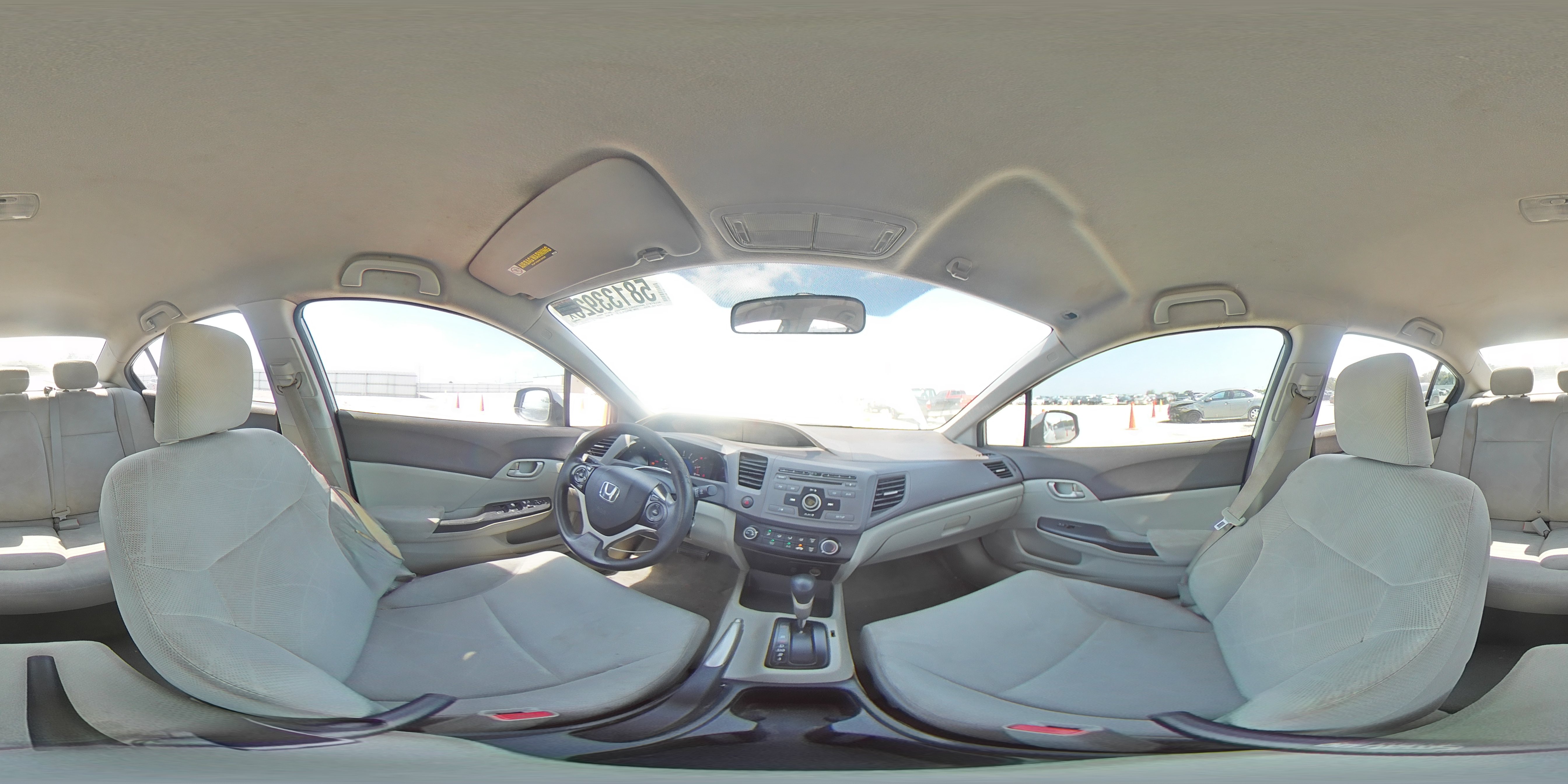 2012 Honda Civic Lx Silver vin: 2HGFB2F57CH608439