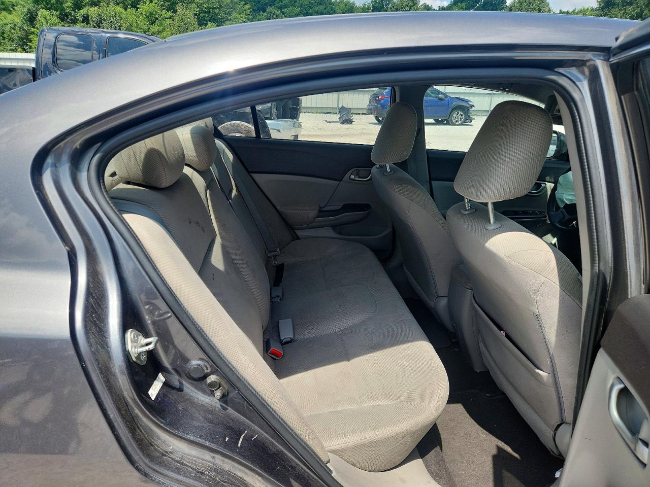 2012 Honda Civic Lx Gray vin: 2HGFB2F57CH608652