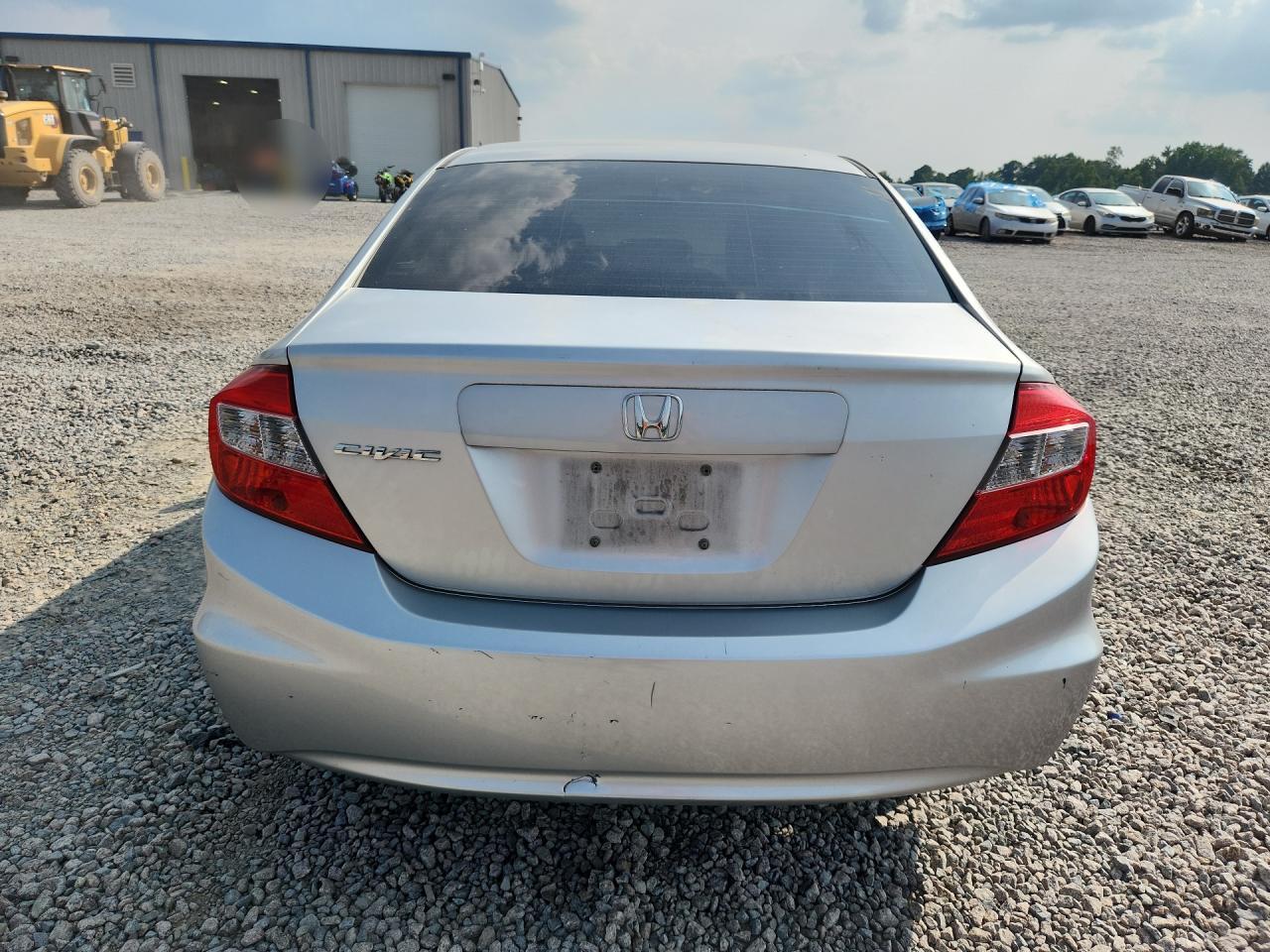 2012 Honda Civic Lx Silver vin: 2HGFB2F57CH612197