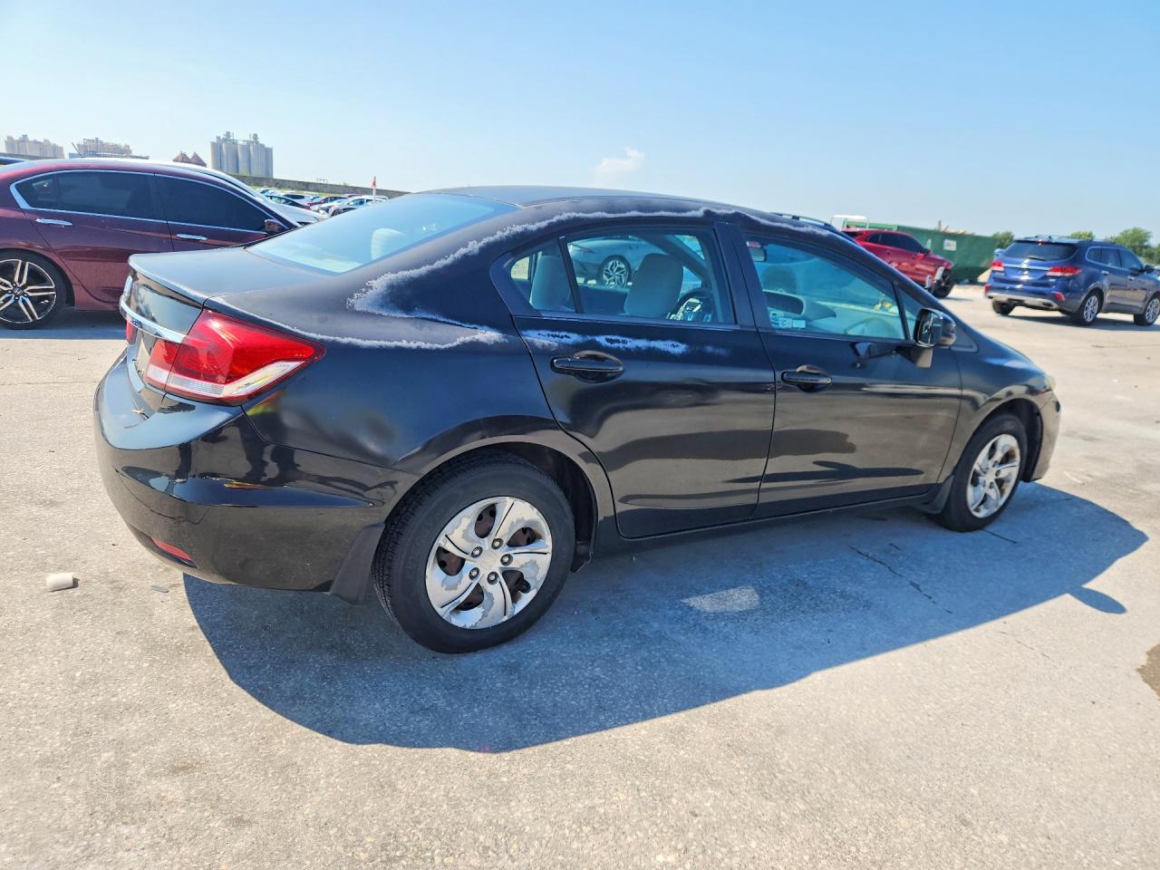 2013 Honda Civic Lx Black vin: 2HGFB2F57DH510576