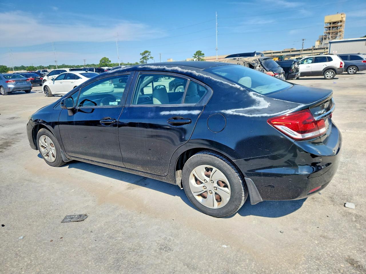 2013 Honda Civic Lx Black vin: 2HGFB2F57DH510576