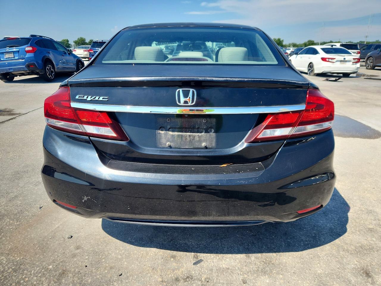 2013 Honda Civic Lx Black vin: 2HGFB2F57DH510576