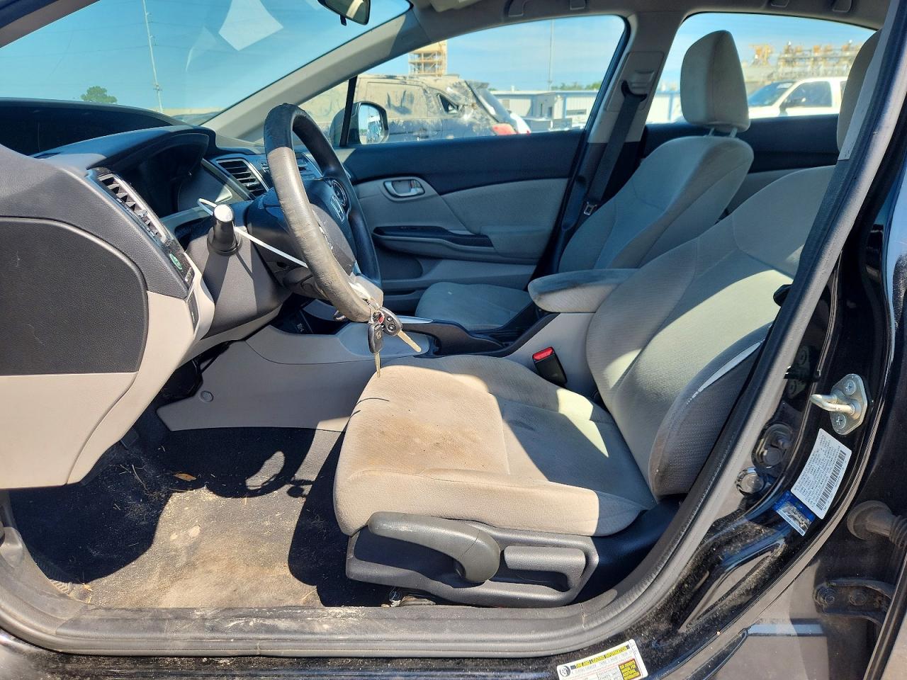 2013 Honda Civic Lx Black vin: 2HGFB2F57DH510576