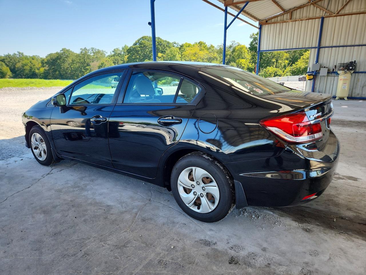2013 Honda Civic Lx Black vin: 2HGFB2F57DH512165