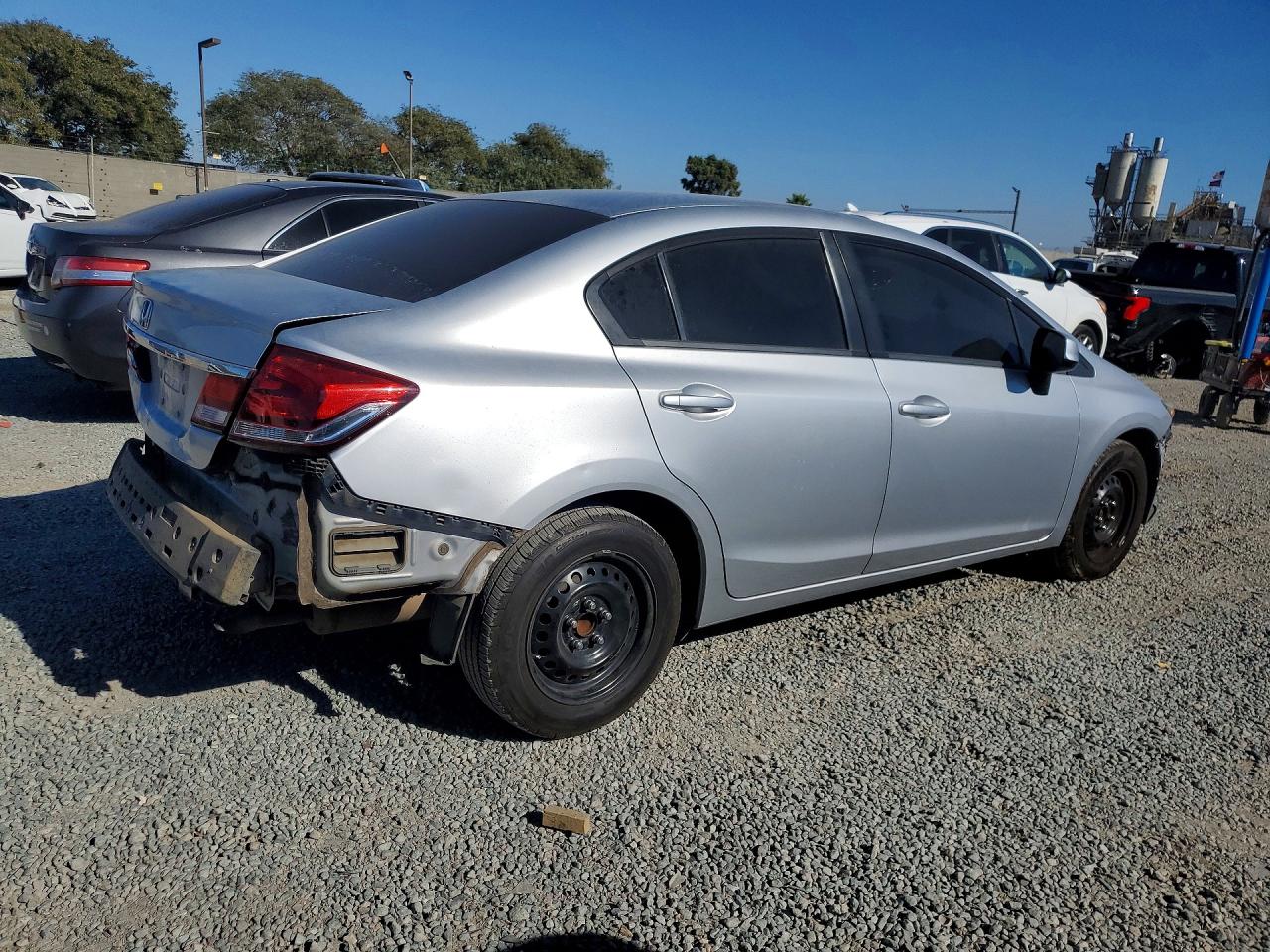 2013 Honda Civic Lx Silver vin: 2HGFB2F57DH513381