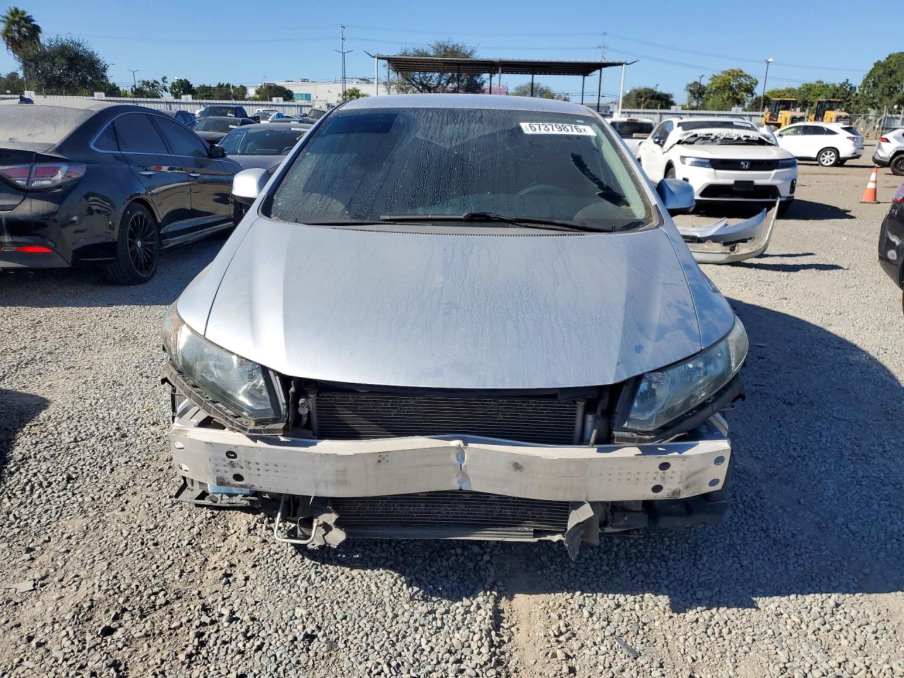 2013 Honda Civic Lx Silver vin: 2HGFB2F57DH513381