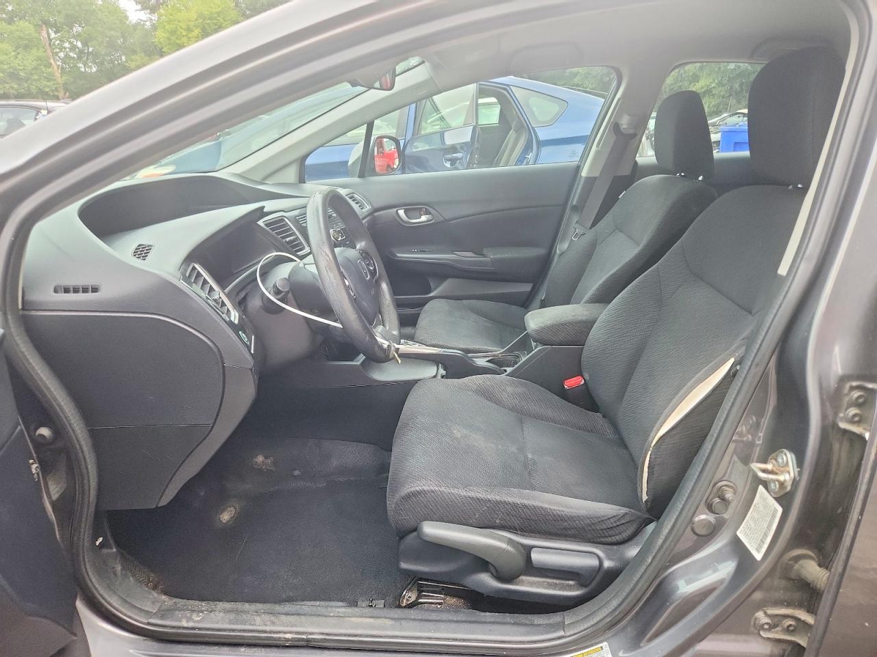 2013 Honda Civic Lx Gray vin: 2HGFB2F57DH524090