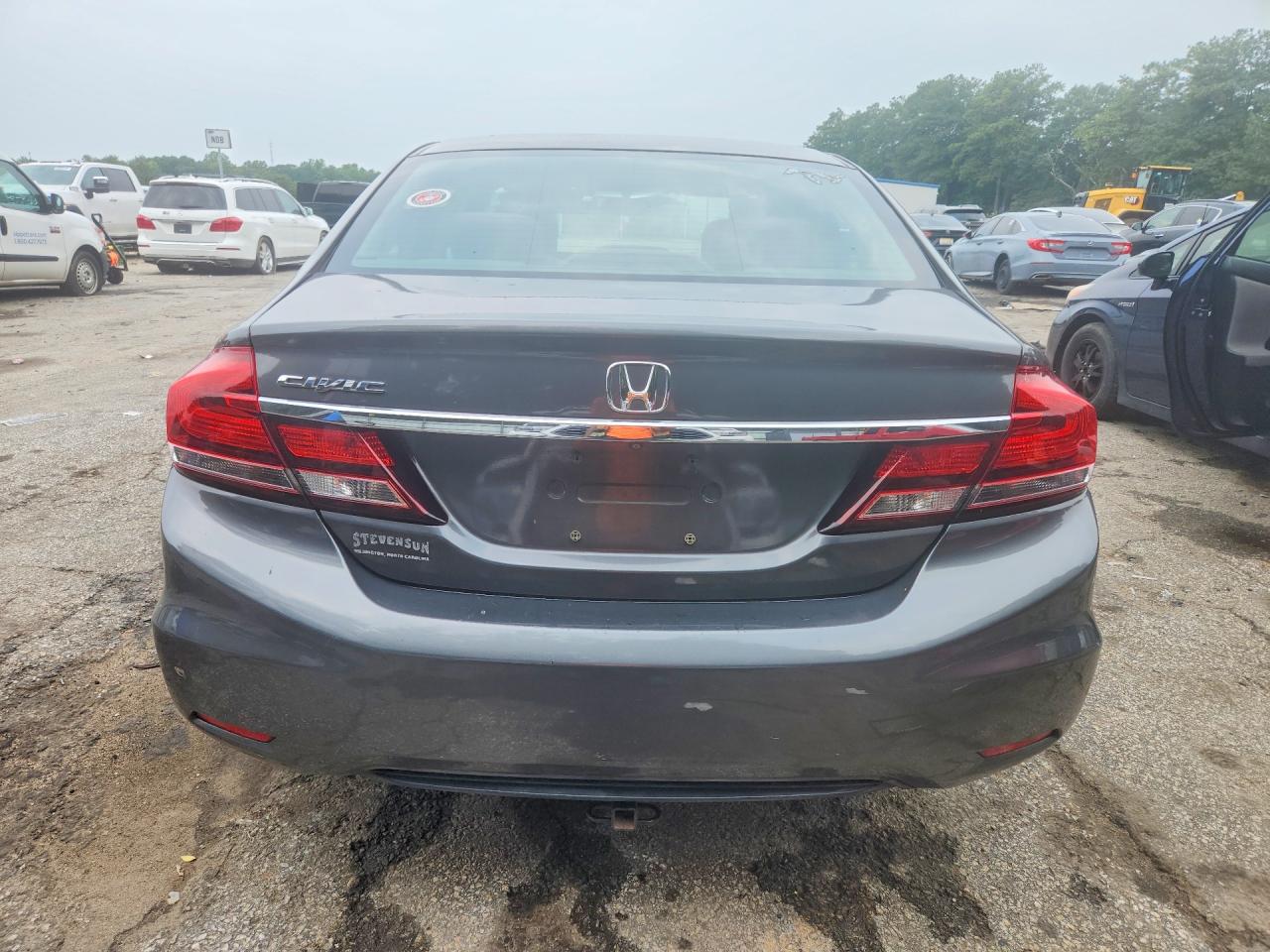 2013 Honda Civic Lx Gray vin: 2HGFB2F57DH524090