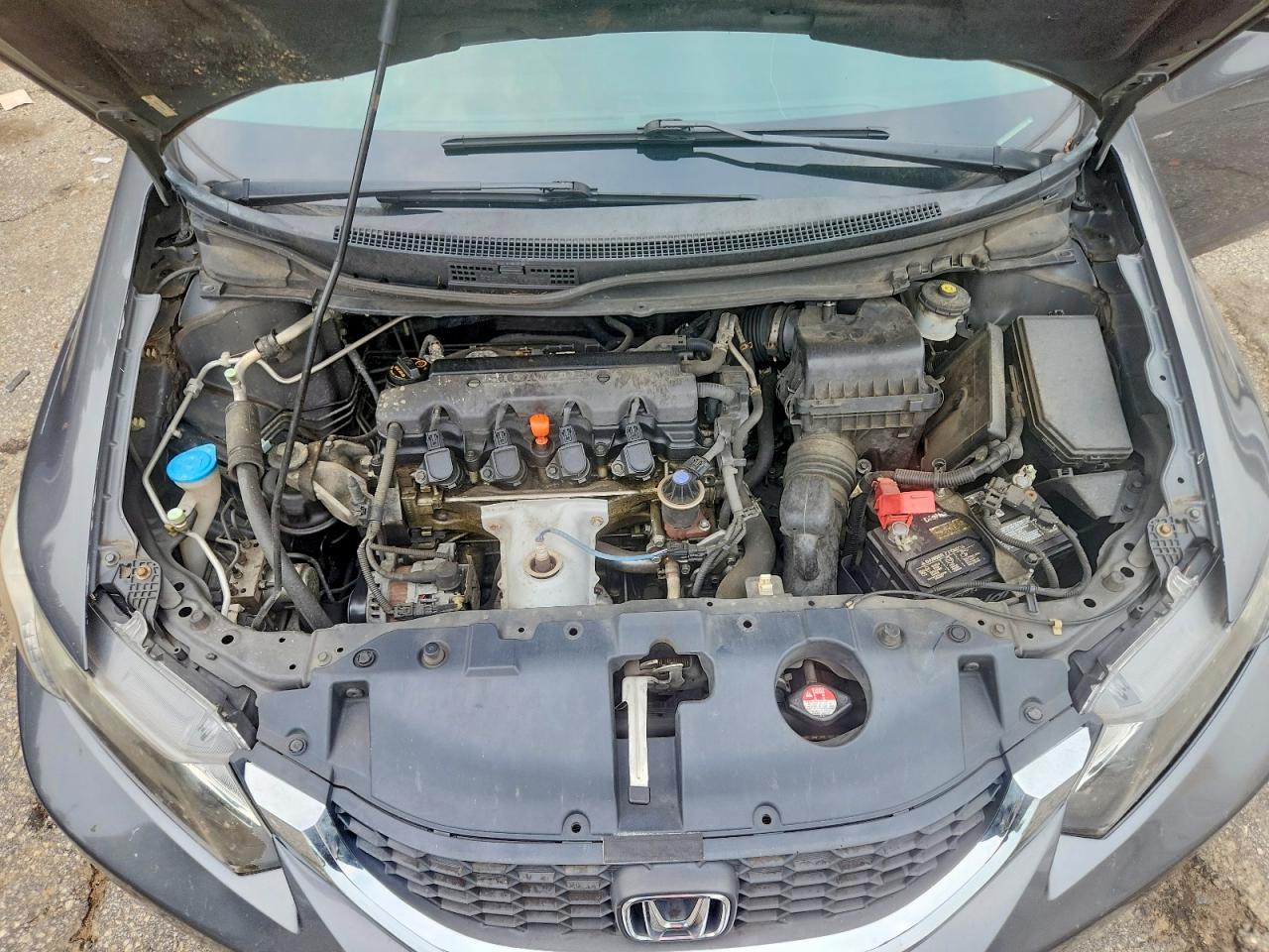 2013 Honda Civic Lx Gray vin: 2HGFB2F57DH524090