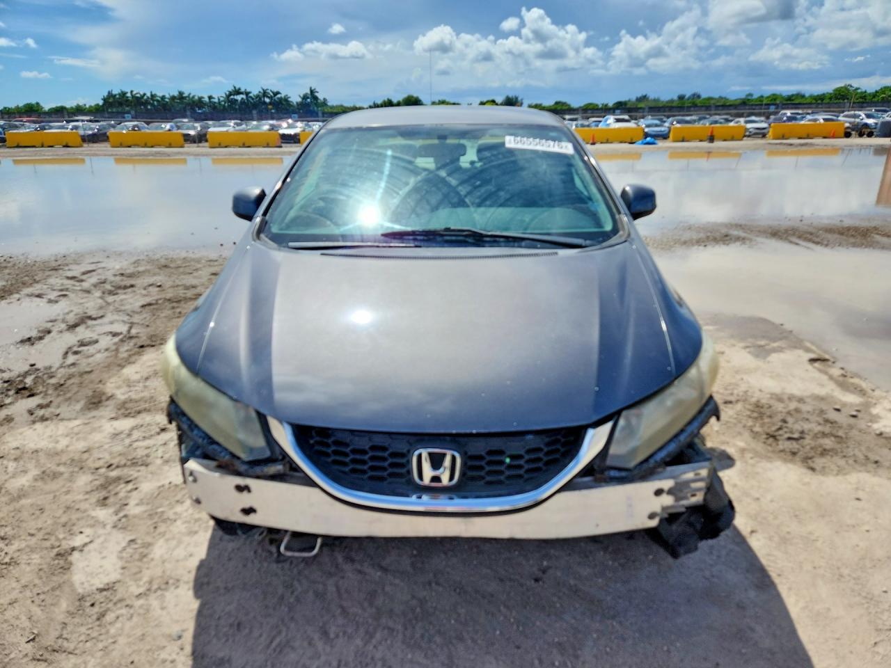 2013 Honda Civic Lx Gray vin: 2HGFB2F57DH535235