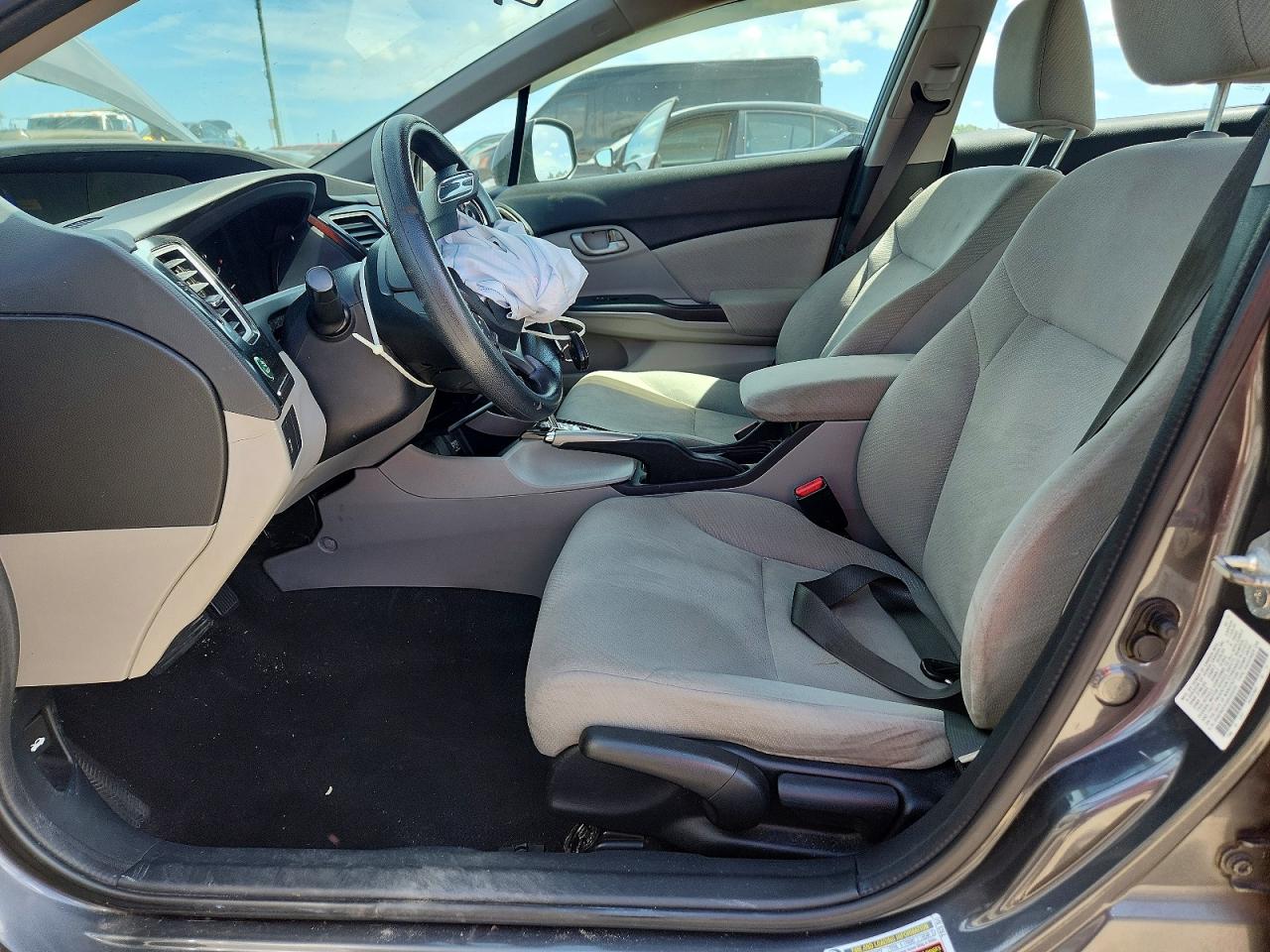 2013 Honda Civic Lx Gray vin: 2HGFB2F57DH535235