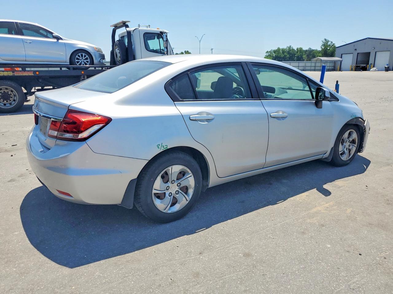 2013 Honda Civic Lx Серебряный vin: 2HGFB2F57DH540483