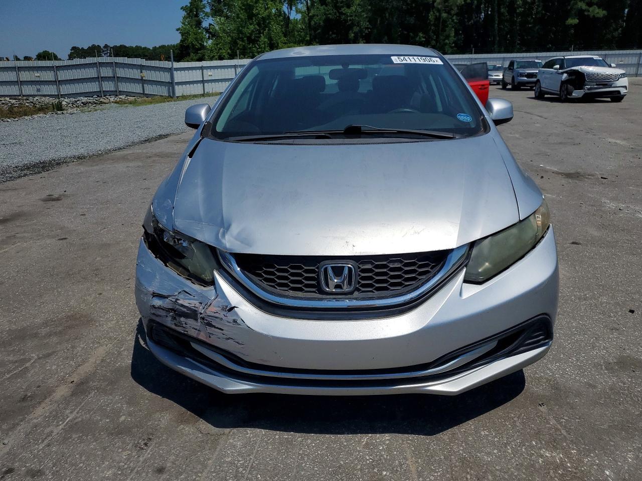 2013 Honda Civic Lx Серебряный vin: 2HGFB2F57DH540483