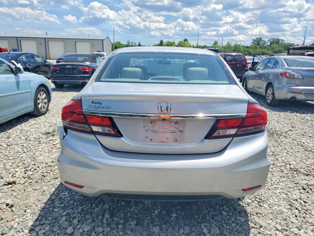 2013 Honda Civic Lx Silver vin: 2HGFB2F57DH551113