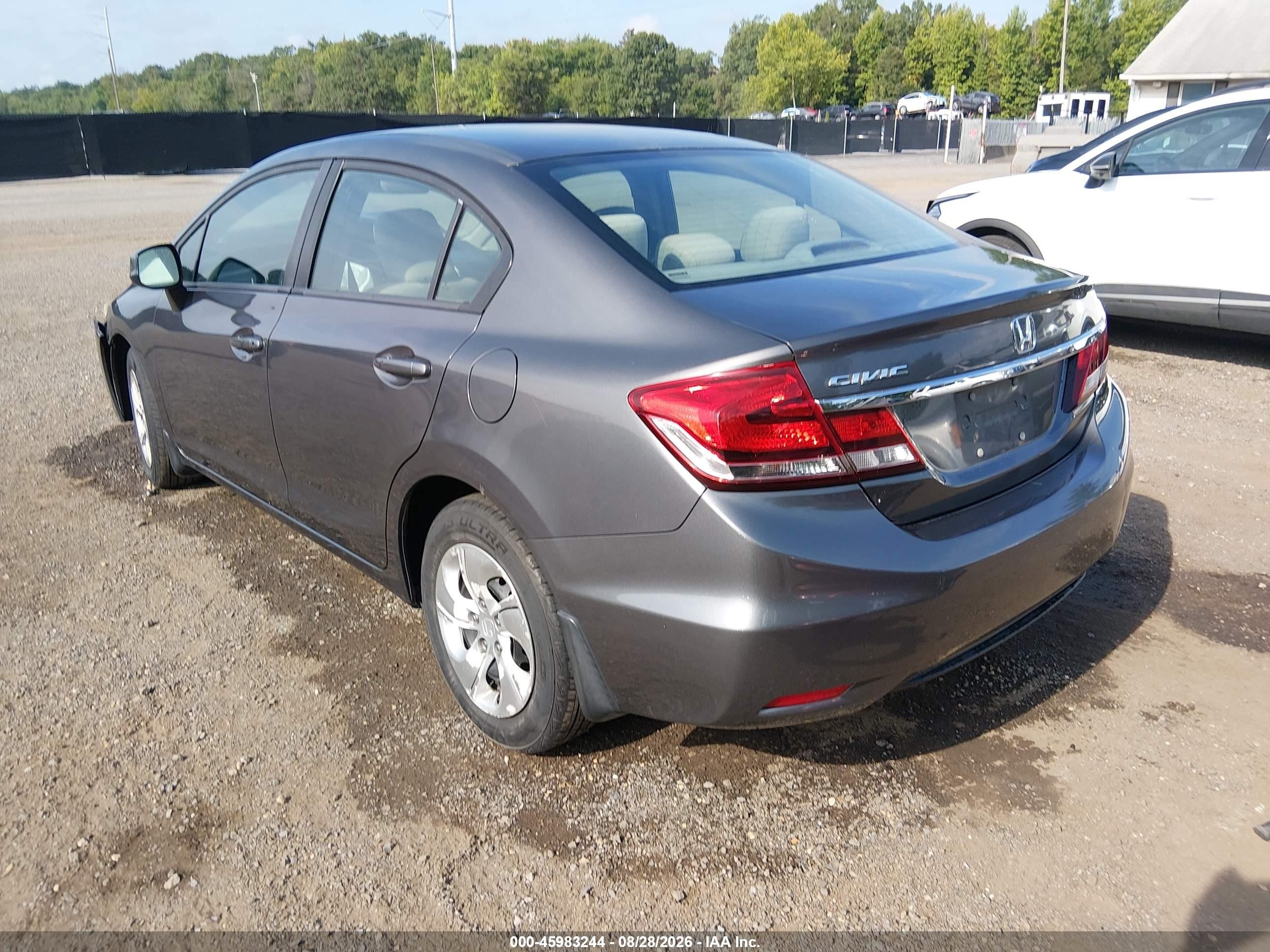 2013 Honda Civic Lx Синий vin: 2HGFB2F57DH562919