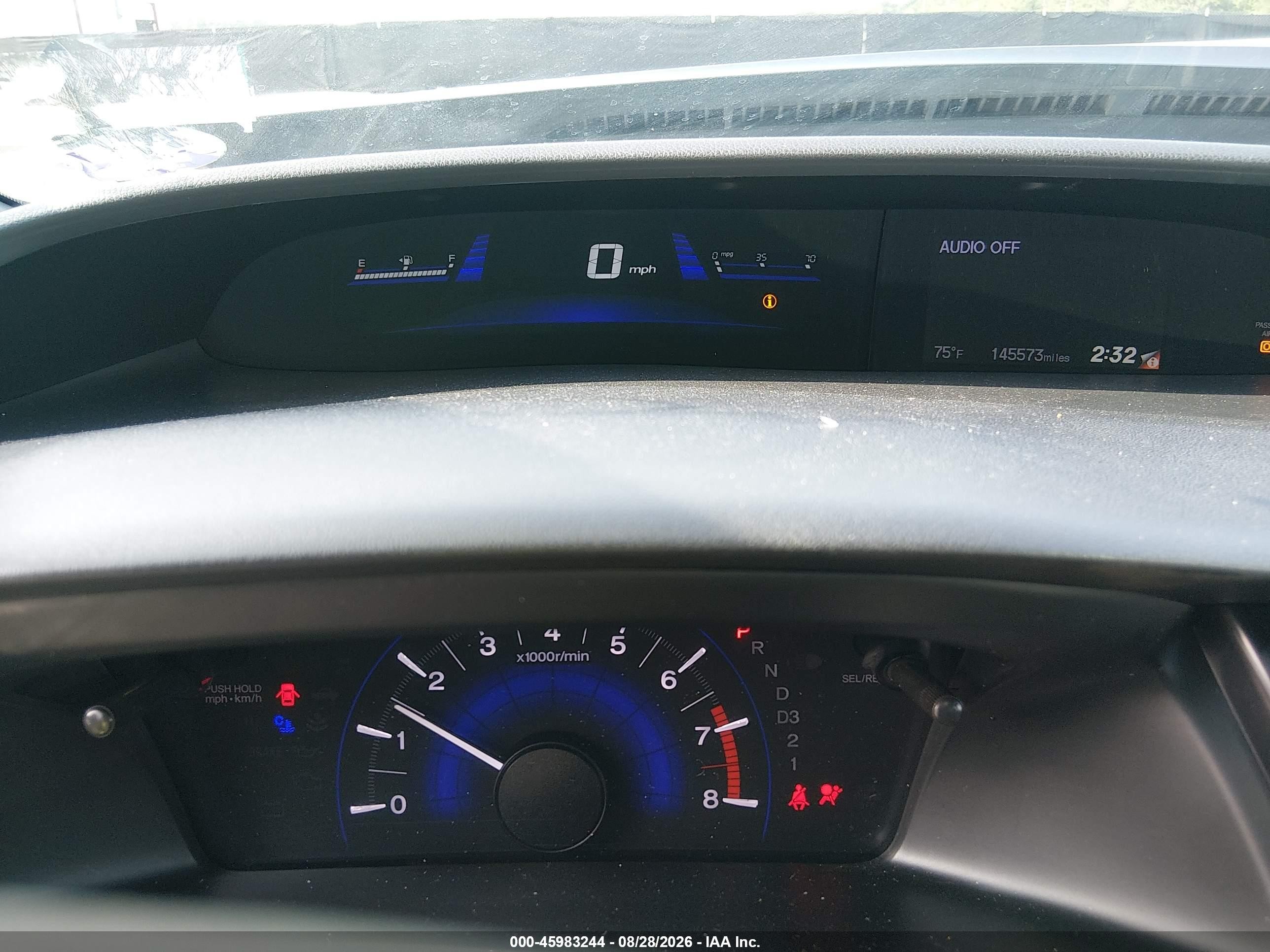 2013 Honda Civic Lx Синий vin: 2HGFB2F57DH562919