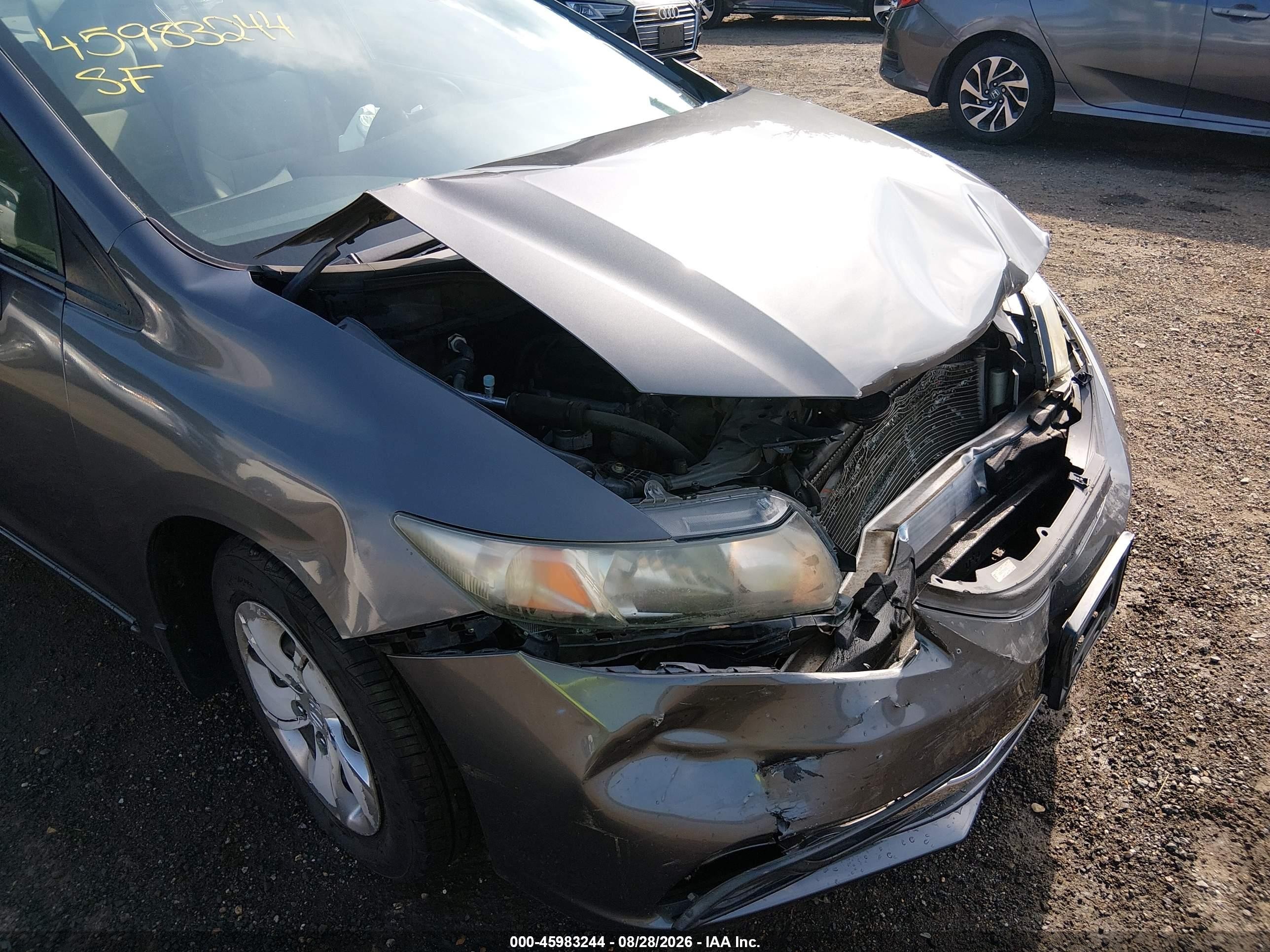 2013 Honda Civic Lx Синий vin: 2HGFB2F57DH562919