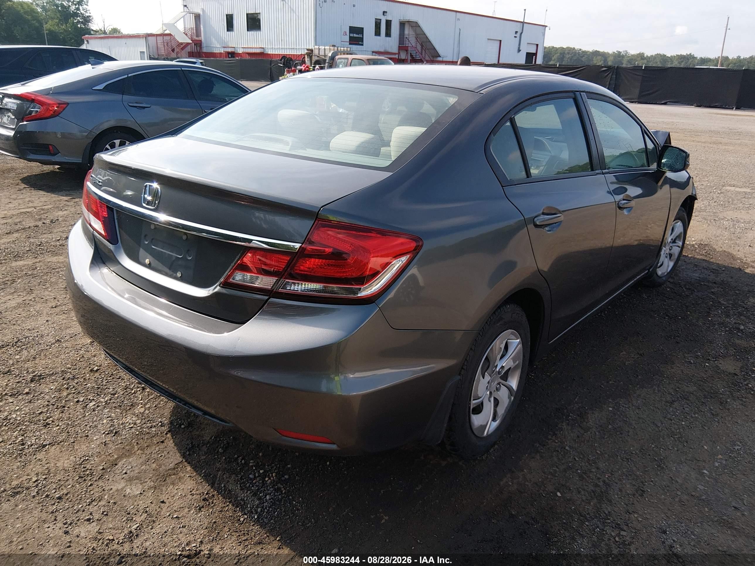 2013 Honda Civic Lx Синий vin: 2HGFB2F57DH562919