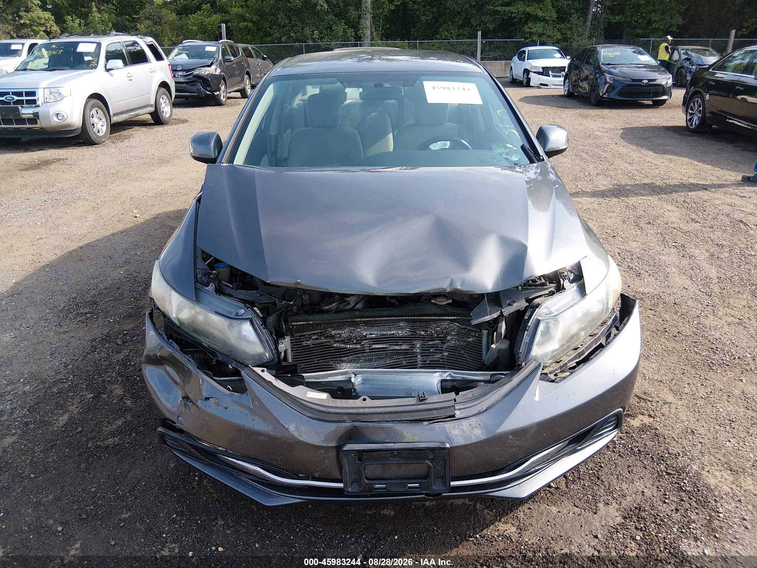2013 Honda Civic Lx Синий vin: 2HGFB2F57DH562919