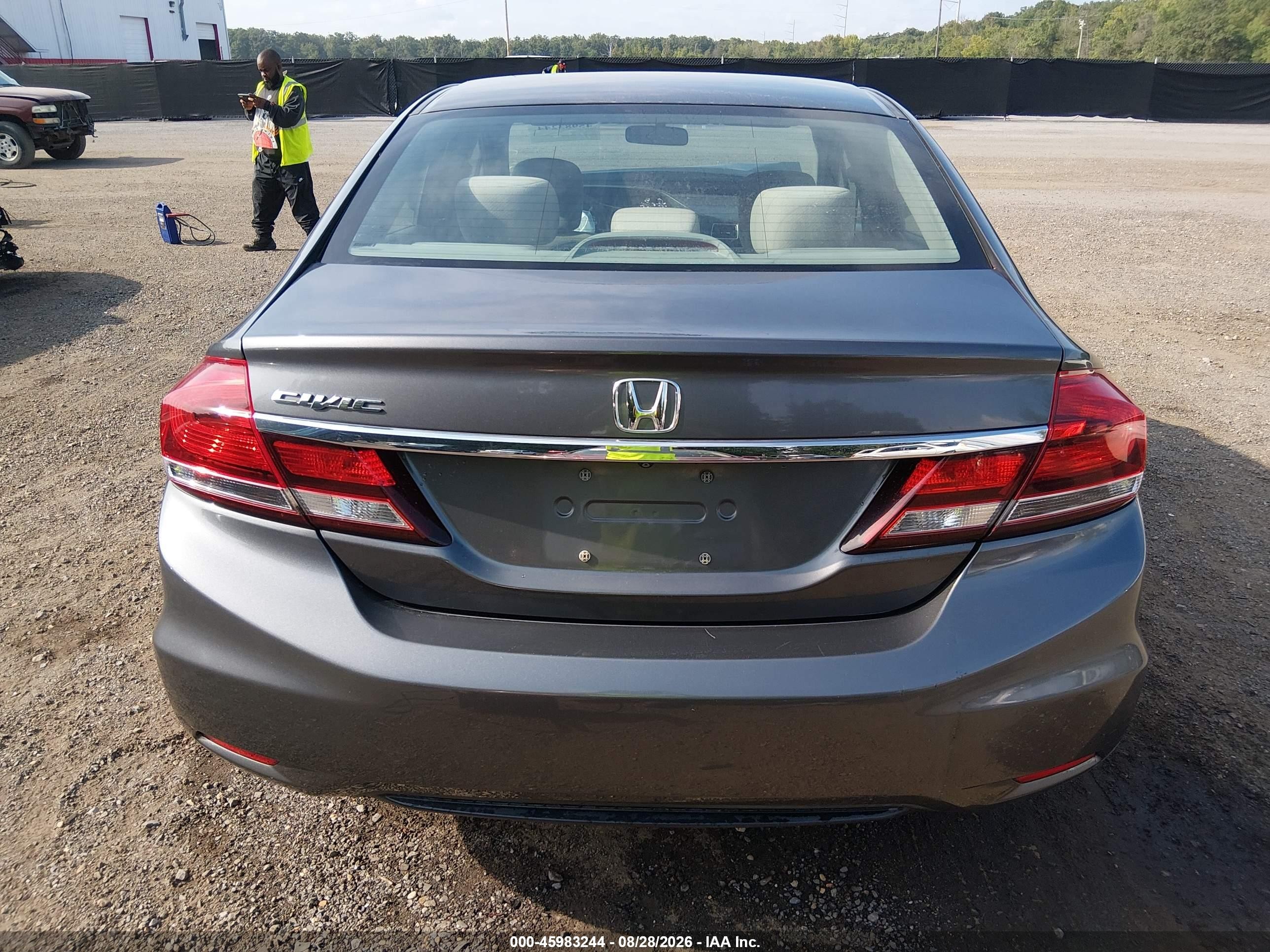 2013 Honda Civic Lx Синий vin: 2HGFB2F57DH562919