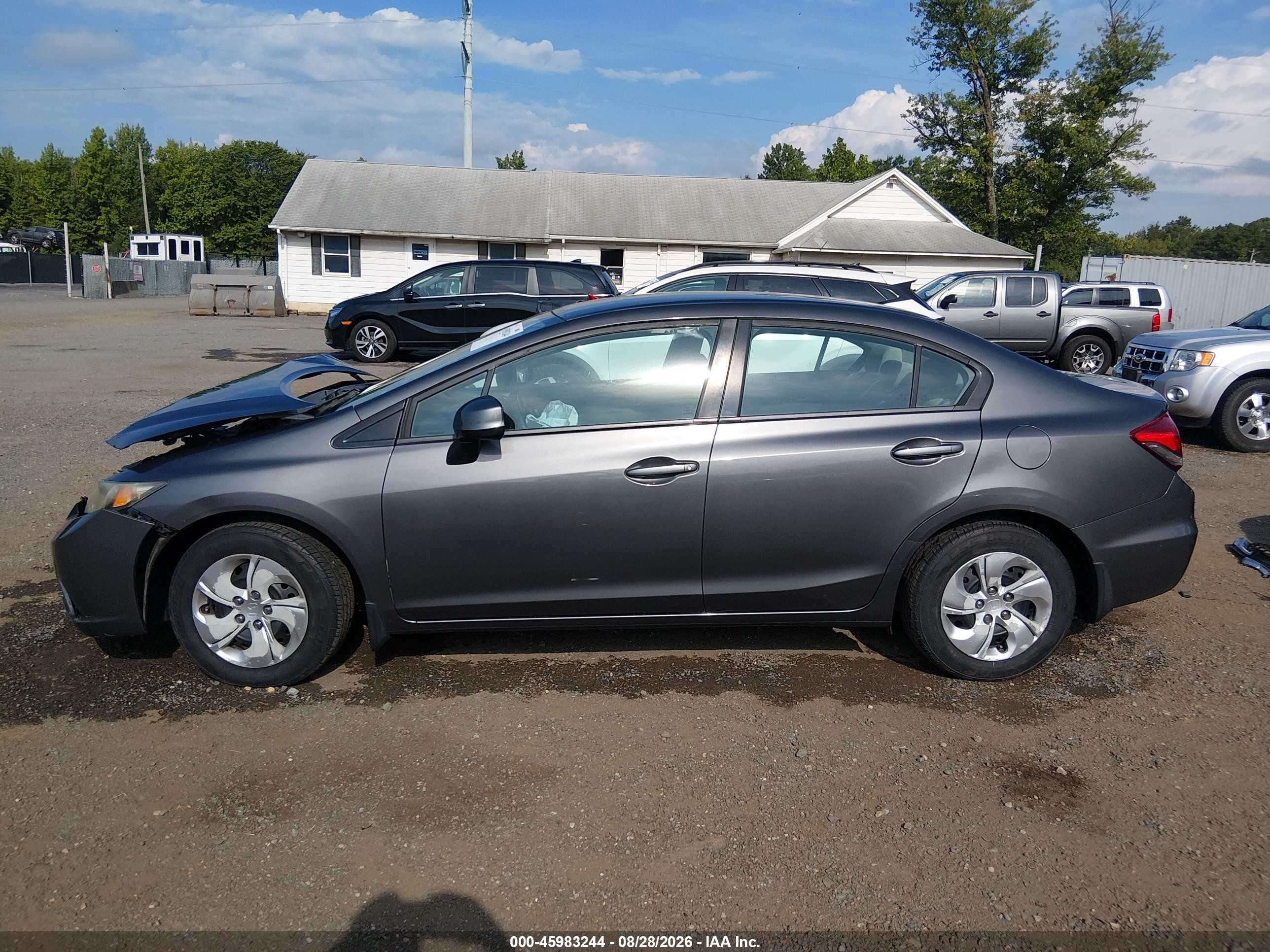 2013 Honda Civic Lx Синий vin: 2HGFB2F57DH562919