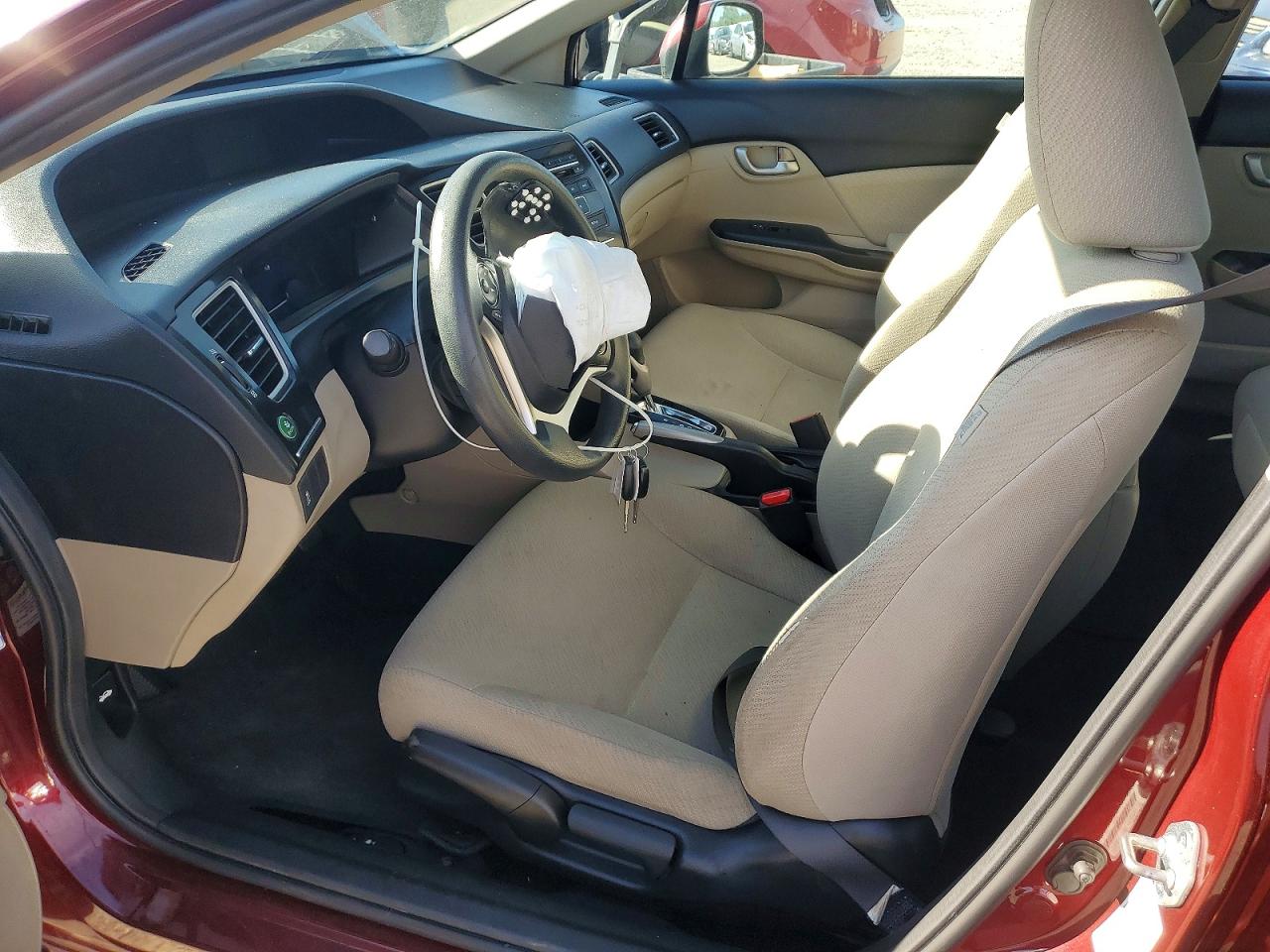 2013 Honda Civic Lx Burgundy vin: 2HGFB2F57DH563875