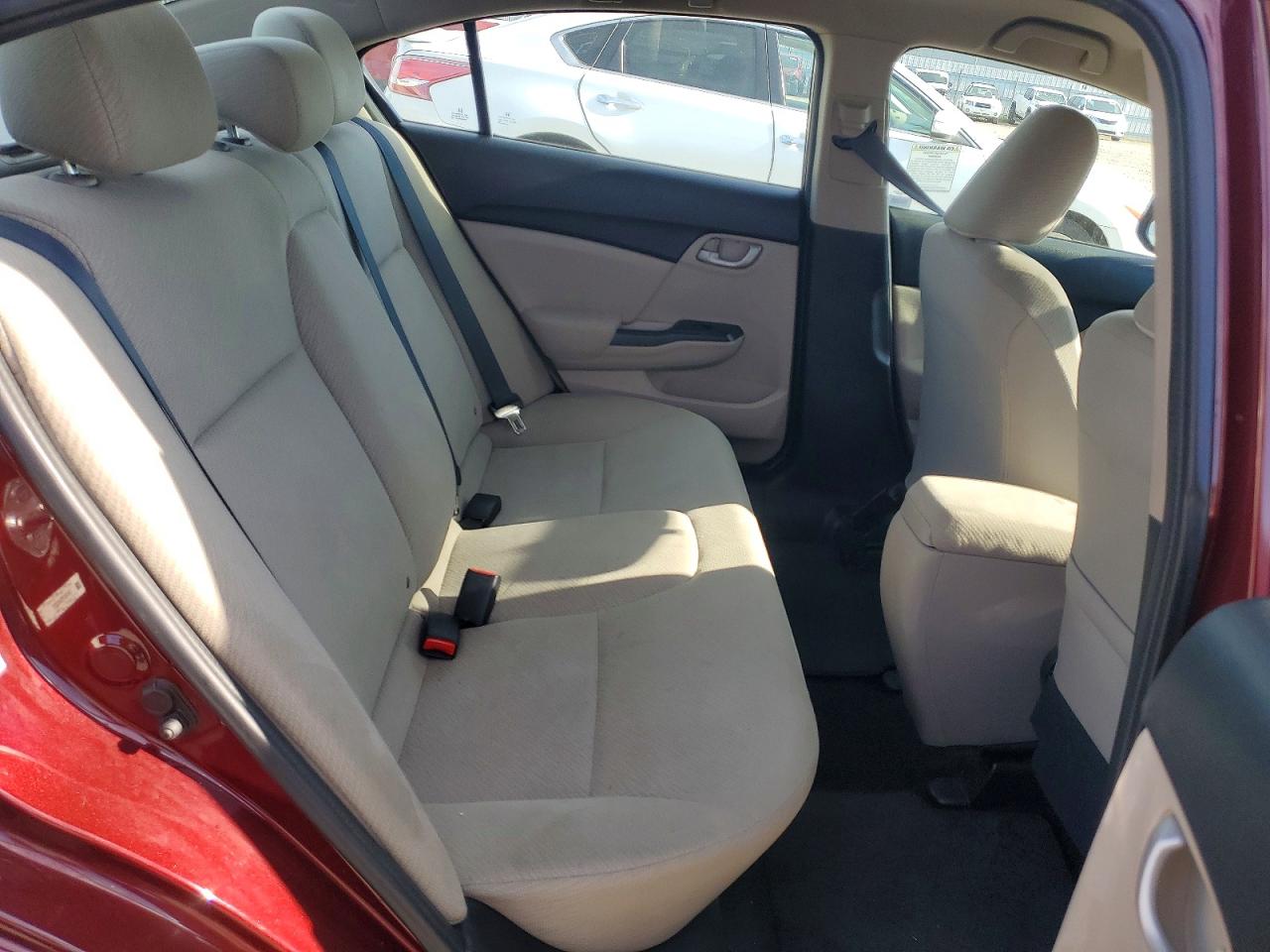 2013 Honda Civic Lx Burgundy vin: 2HGFB2F57DH563875
