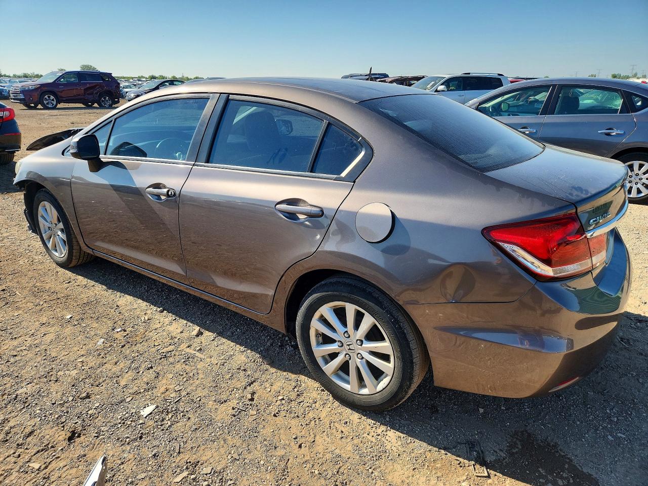 2013 Honda Civic Lx Gray vin: 2HGFB2F57DH567263