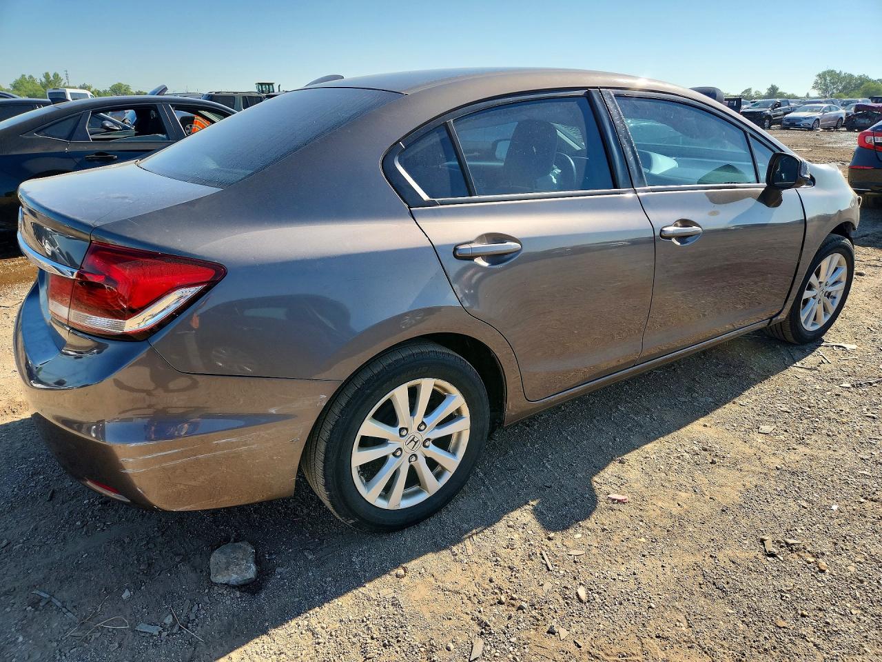 2013 Honda Civic Lx Gray vin: 2HGFB2F57DH567263