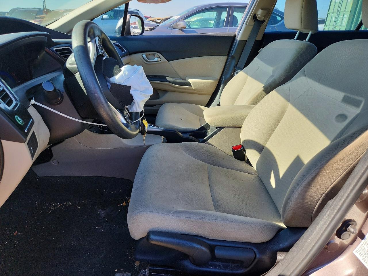 2013 Honda Civic Lx Gray vin: 2HGFB2F57DH567263