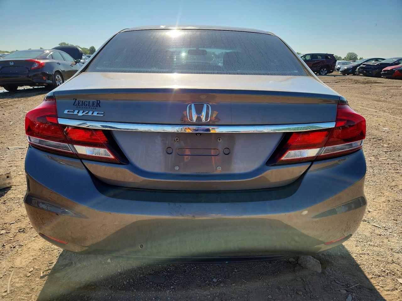 2013 Honda Civic Lx Gray vin: 2HGFB2F57DH567263