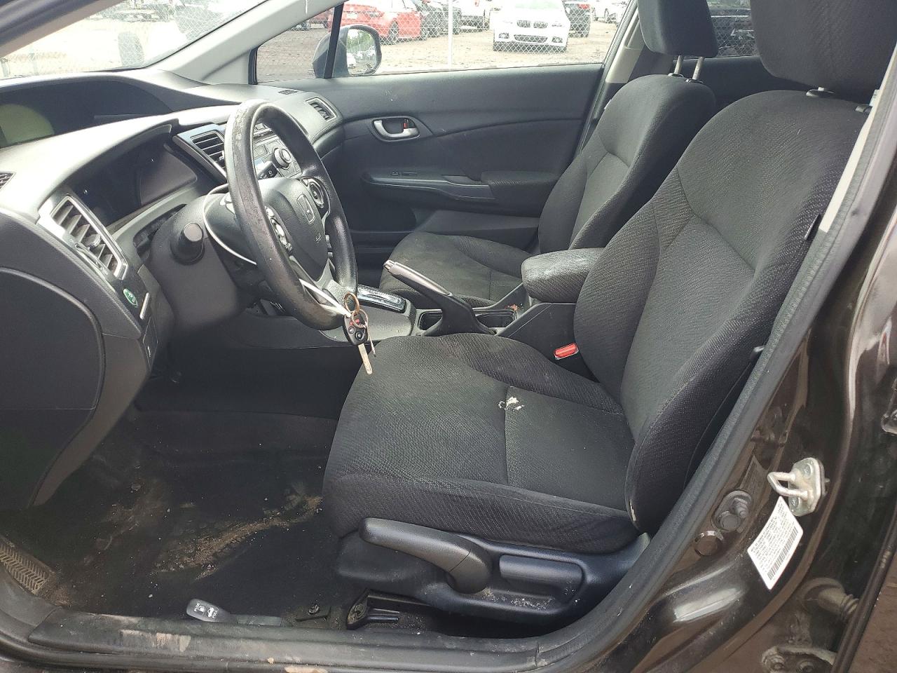 2013 Honda Civic Lx Black vin: 2HGFB2F57DH568090